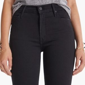 MOTHER Black Mid Rise Dazzler Jeans